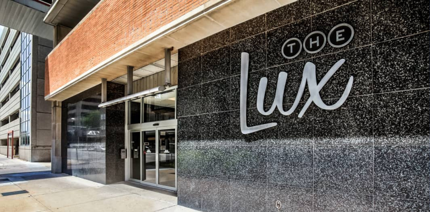 Exterior Shot of The Lux, Downtown Wichita