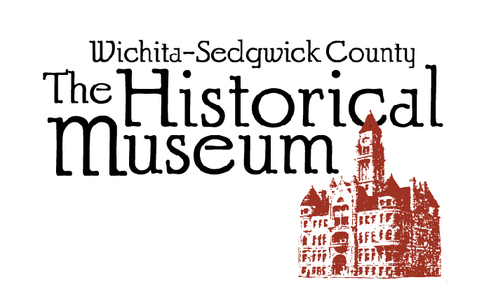 Text logo says Wichita Sedgwich County Historical Museum with an image of a castle next to it
